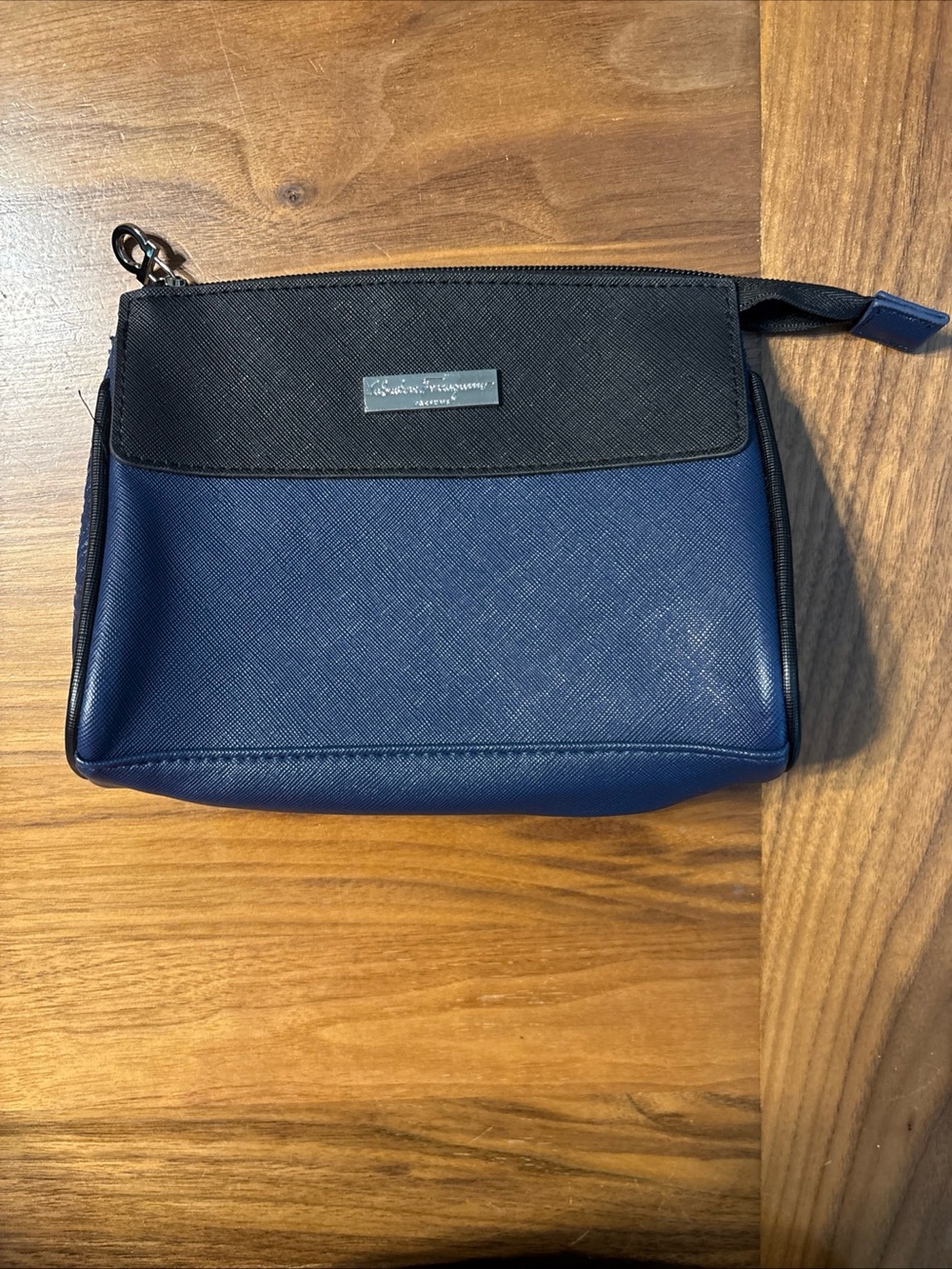 EVA Air X Salvatore Ferragamo Toiletry Bag, Navy Blue